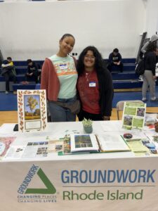 James Tzul Pastor and another person at a Grounwork RI booth