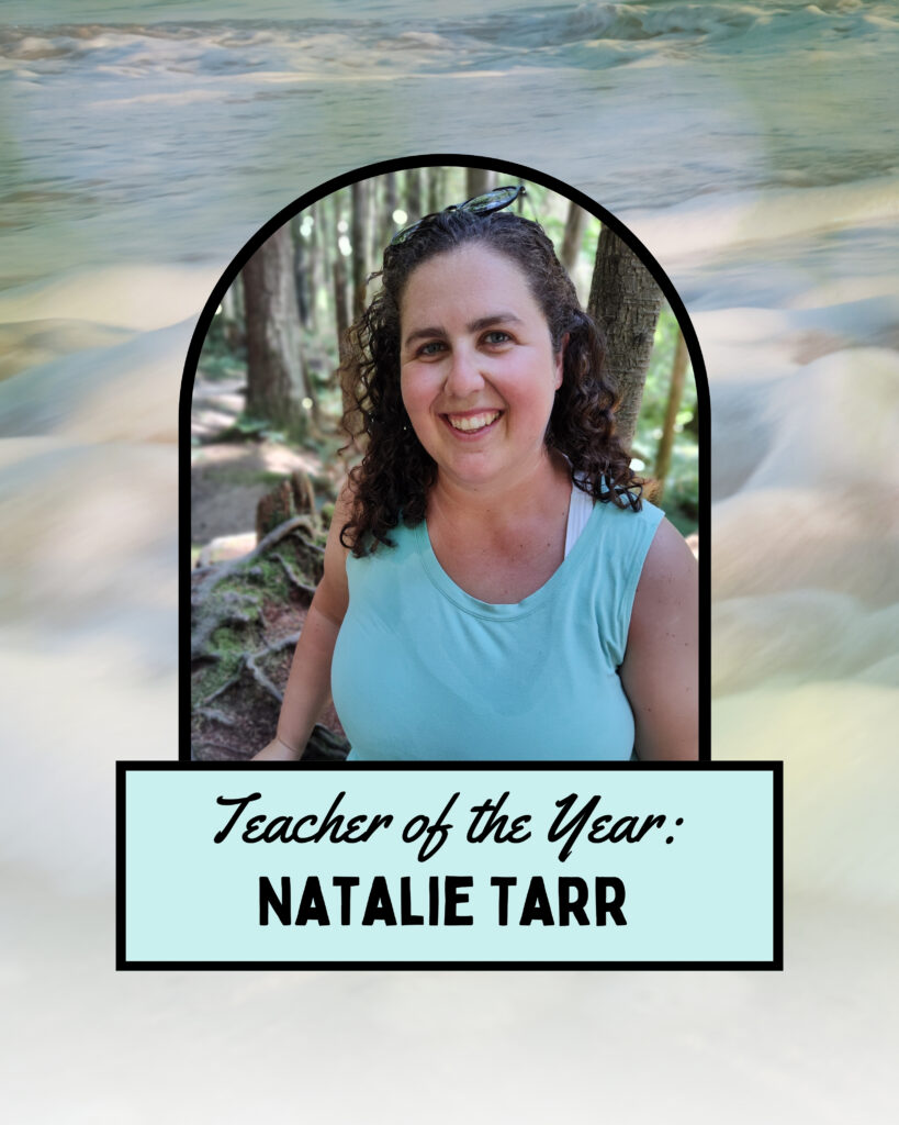 Photo of Natalie Tarr, RIEEA 2025 Teacher of the year