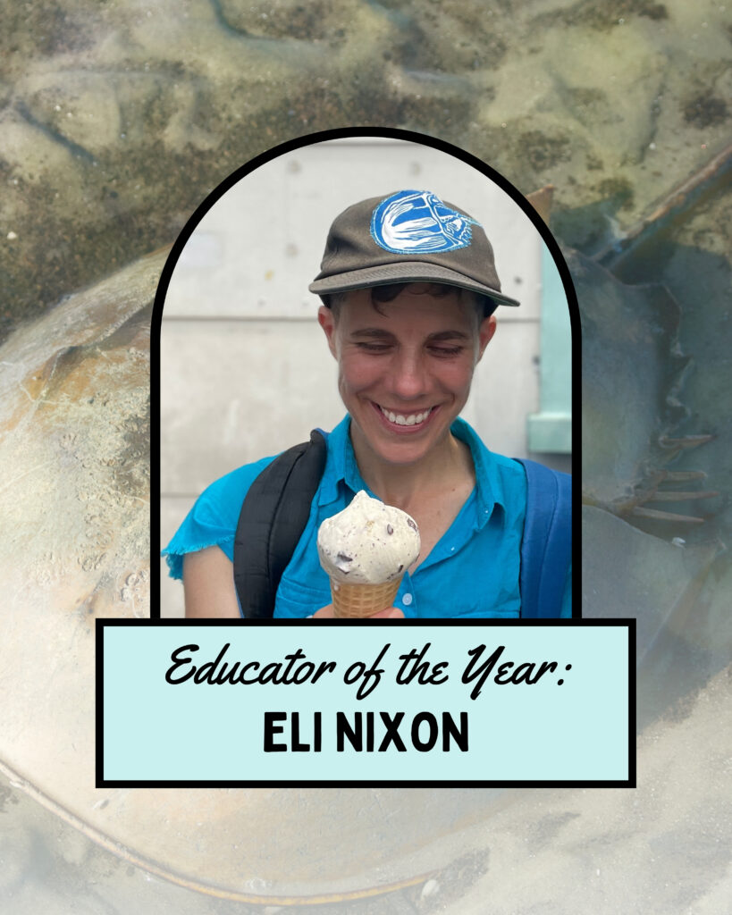 Photo of Eli Nixon, RIEEA 2025 Environmental Educator of the Year