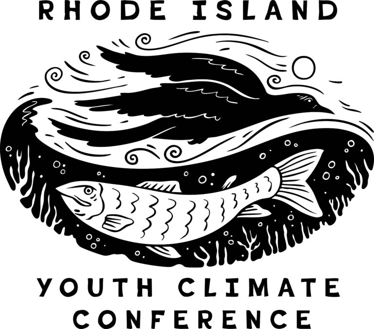 RI Youth Climate Conference 2025 bird above and fish in water