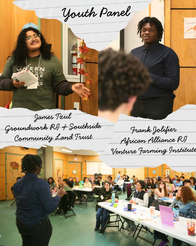 ri youth climate conference James tzul frank jolifier roundtable discussion teen panel