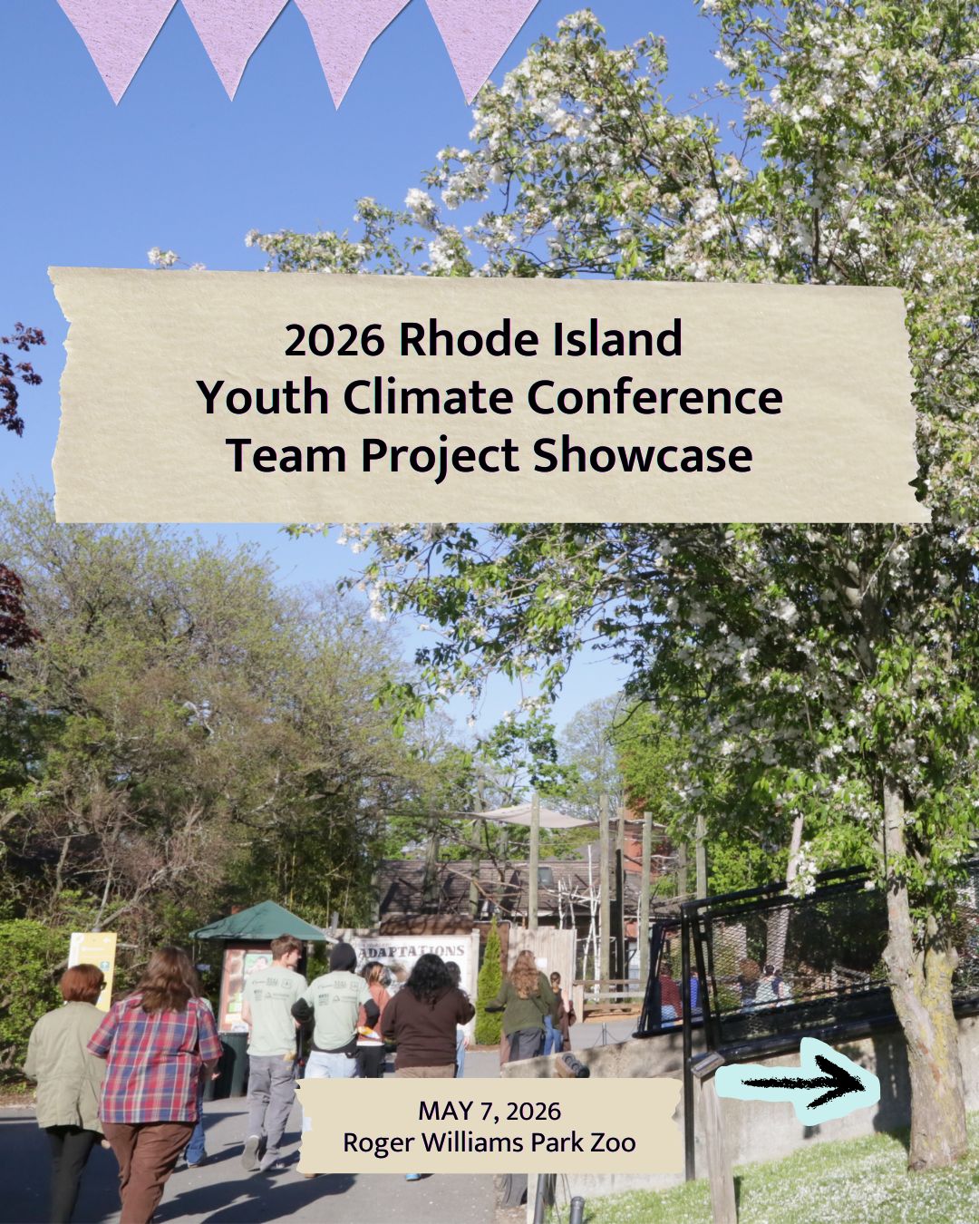 RIYCC spring showcase people walking at zoo