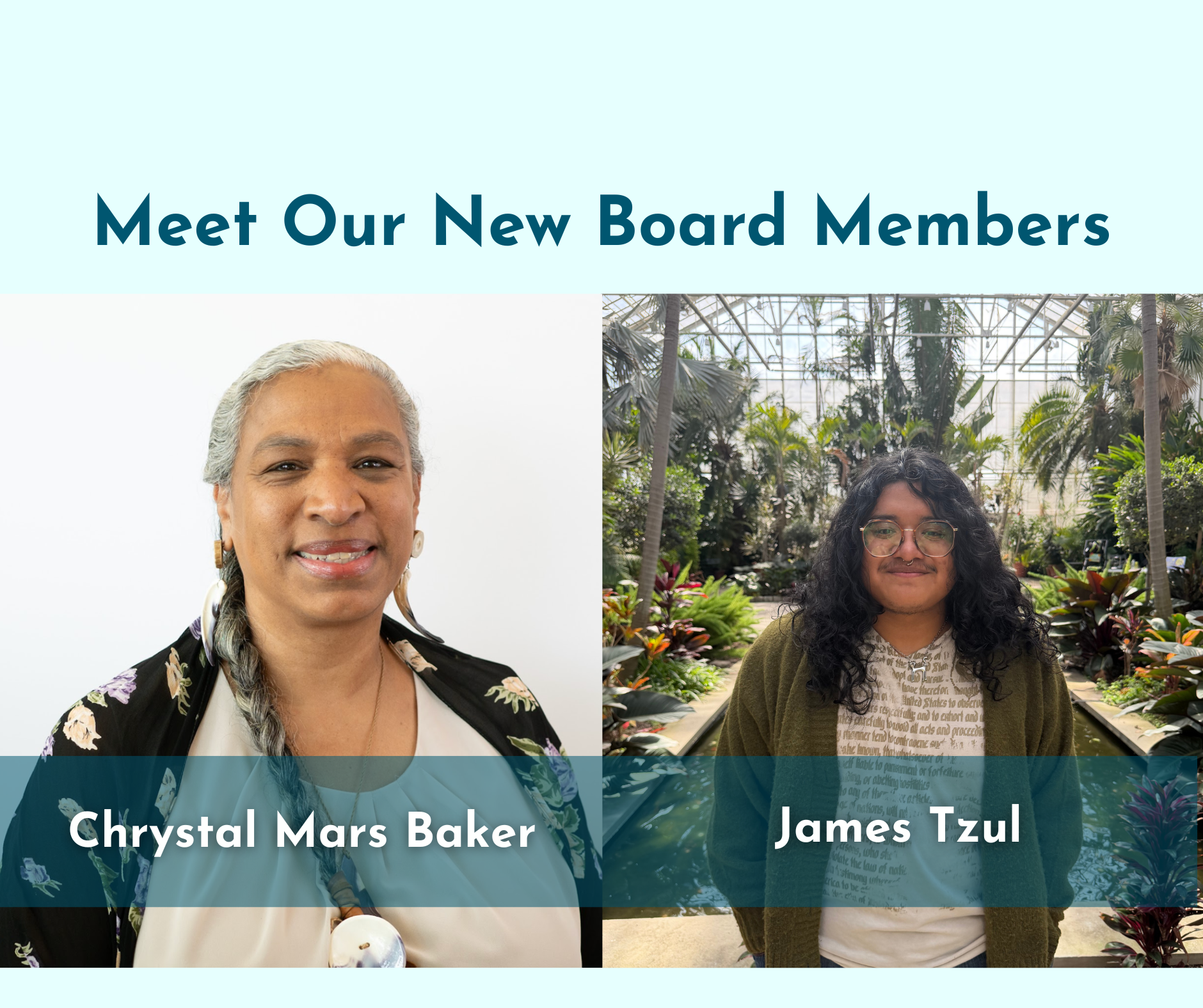 headshots of Chrystal Mars Baker and James Tzul new RIEEA board members 2026