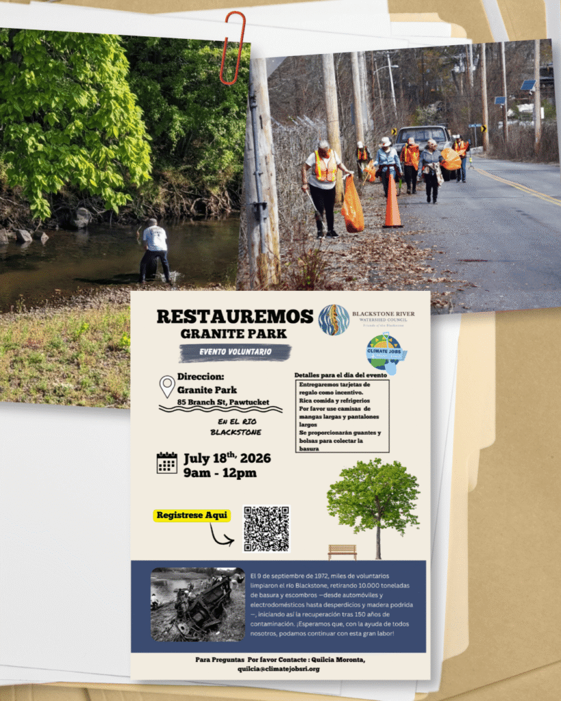 climate jobs ri restore granite park volunteer event July 18, 2026