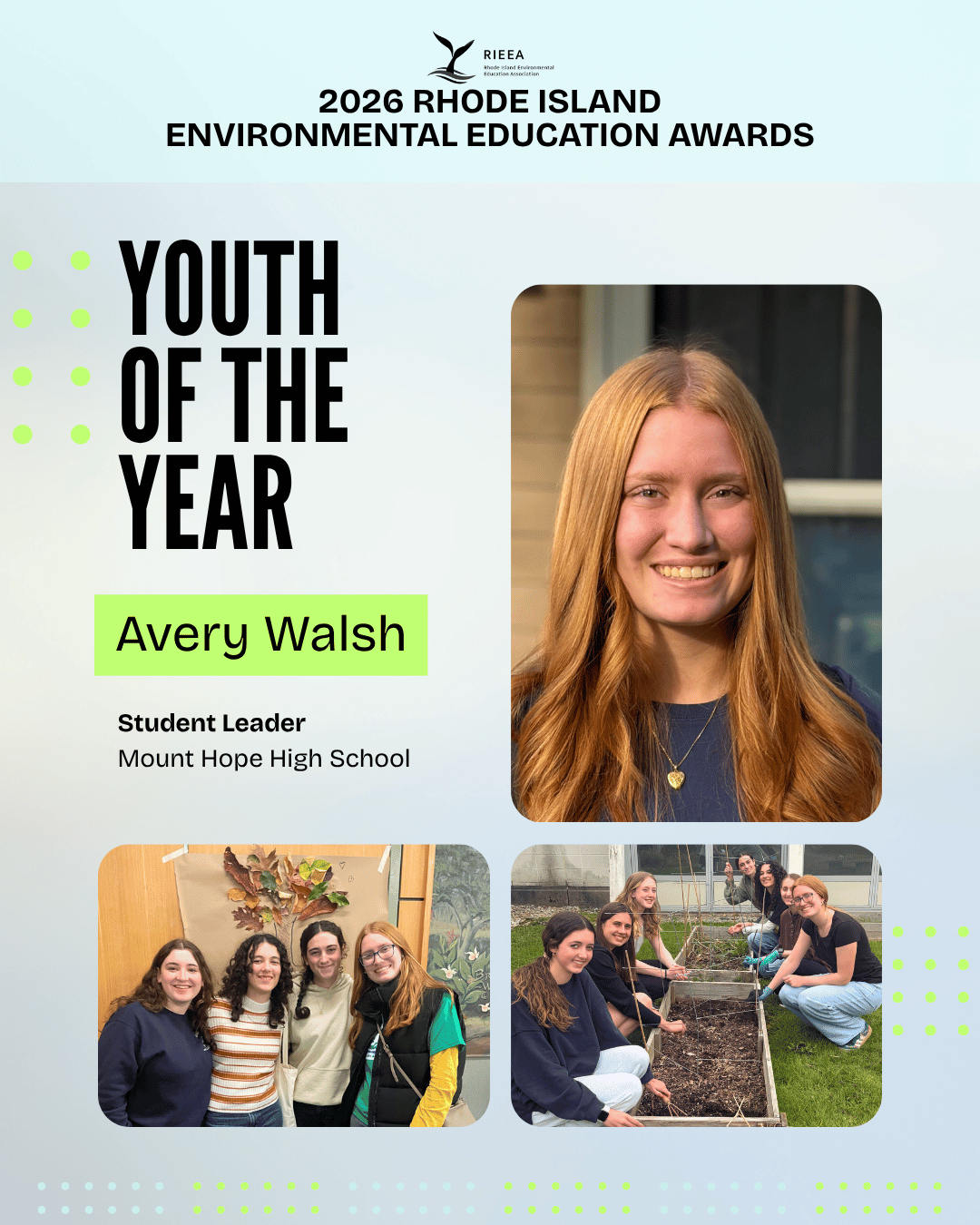 2026 RI EE Award Winners - Avery - youth leader