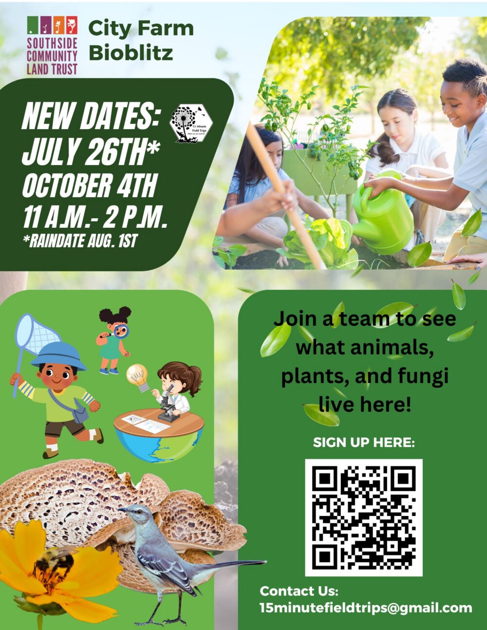 Peace & Plenty Bioblitz - member spotlight - 15 minute field trips